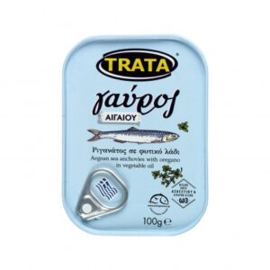 TRATA Gauros (Anchovis) mit Oregano in Pflanzenöl 100gr