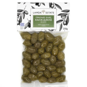 LAMDA ESTATE grüne Oliven Chalikidiki 250g Vakuum