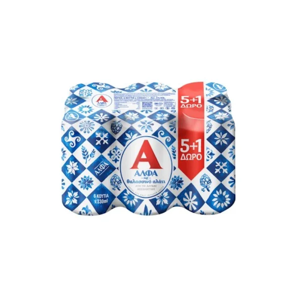 ALFA Bier mit Meersalz 330ml Dose (5+1)