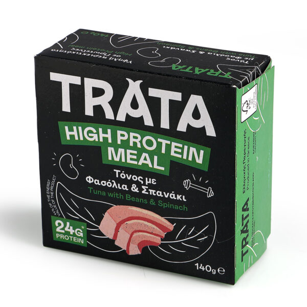 TRATA HIGH PROTEIN MEAL mit Spinat und Bohnen 140g